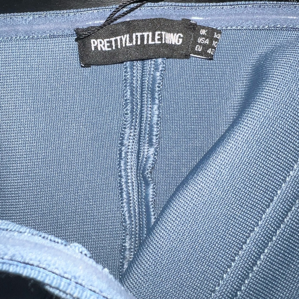 PrettyLittleThing Light Blue Corset Top